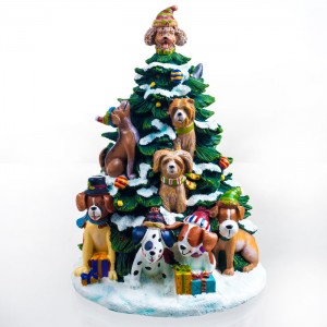 A Christmas tree with dogs on it? Or something?