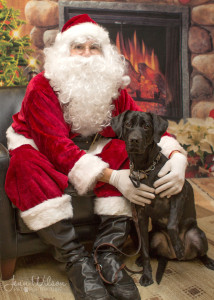 Tansy with Santa